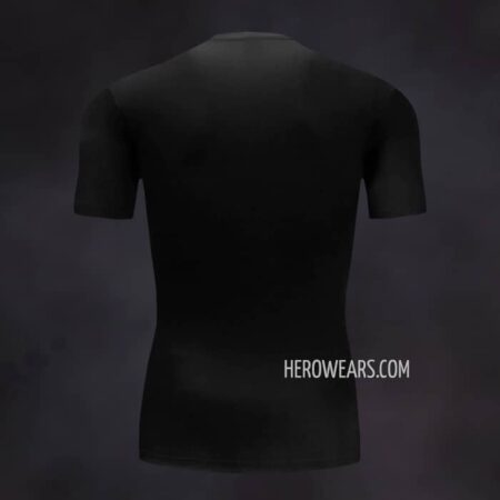 Superman Black Compression Shirt Rash Guard