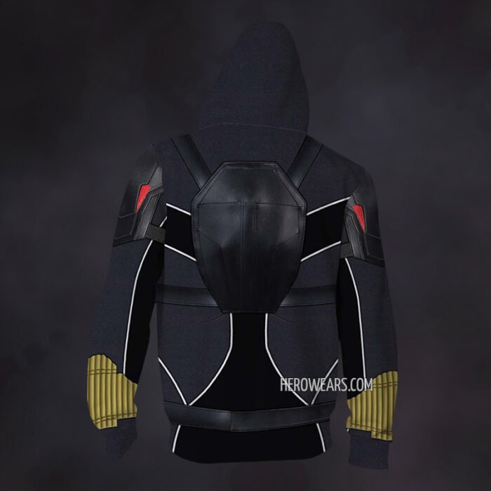Black Widow Zip Up Hoodie