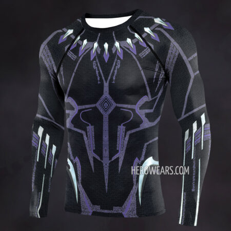 Black Panther Kinetic Compression Shirt Rash Guard