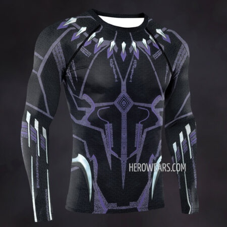 Black Panther Kinetic Compression Shirt Rash Guard