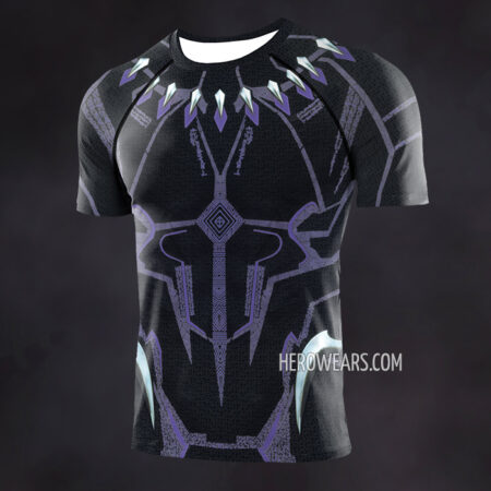 Black Panther Kinetic Compression Shirt Rash Guard