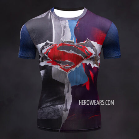 Superman Art Compression Shirt Rash Guard