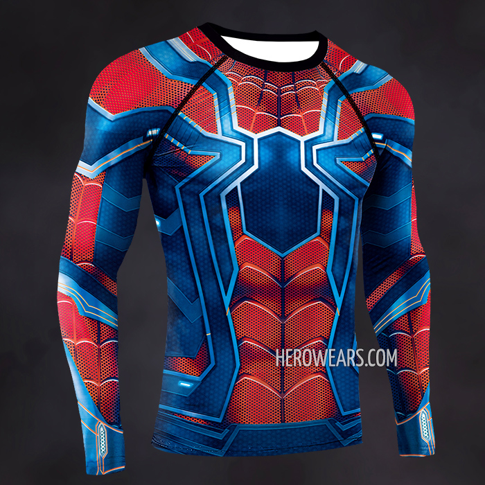 Iron Spider Suit Compression Shirt Rash Guard