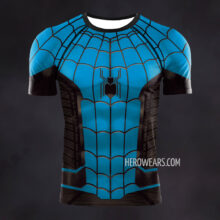 Spider Man Blue Suit Compression Shirt Rash Guard
