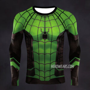 Spider Man Green Suit Compression Shirt Rash Guard