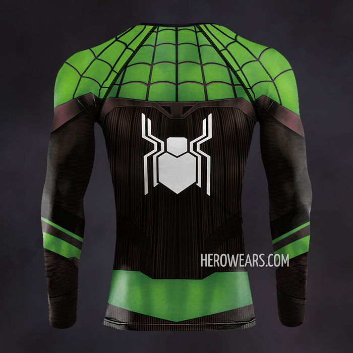 Spider Man Green Suit Compression Shirt Rash Guard