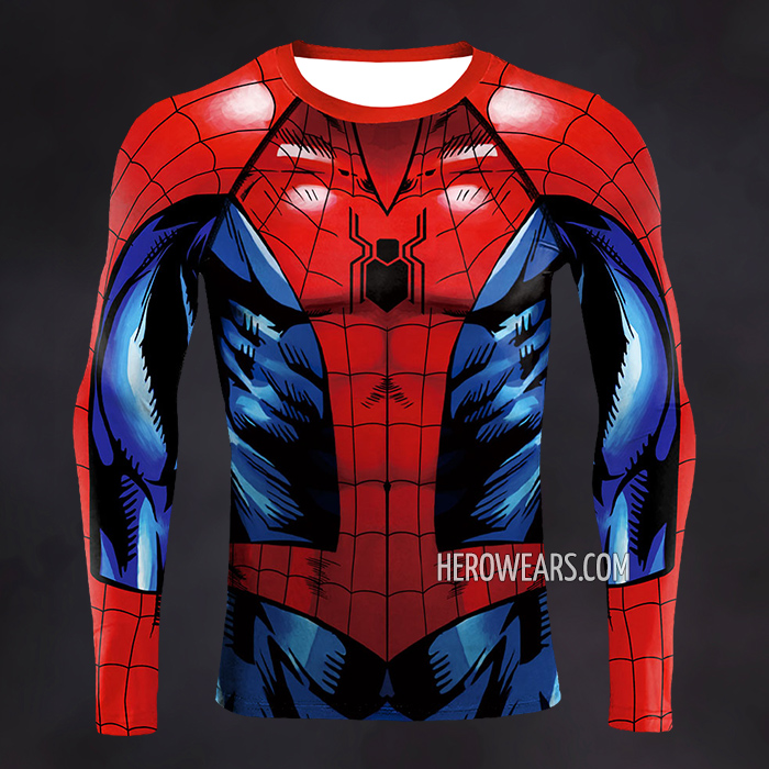Spider Man Ultimate Suit Compression Shirt Rash Guard