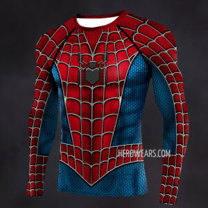 Spider Man Webbed Suit Compression Shirt Rash Guard