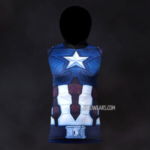 Captain America Scale Armor Hooded Tank Top