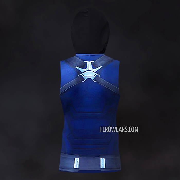 Captain America Scale Armor Hooded Tank Top