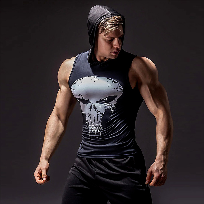 Punisher Hooded Tank Top