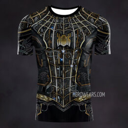 Spiderman Gold Compression Shirt Rash Guard