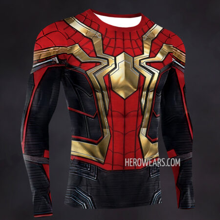 Spiderman No Way Home Long Sleeve Compression Shirt Rash Guard