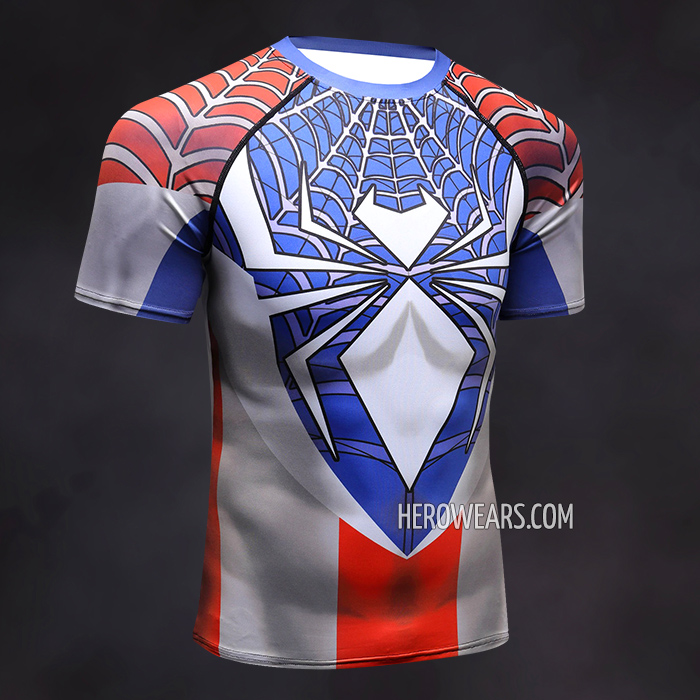Captain Spider Compression Shirt Rash Guard