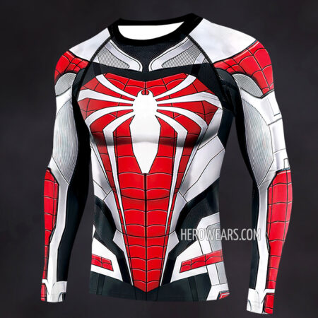 Spiderman Advanced Suit Compression Shirt Rash Guard