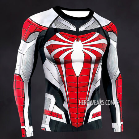 Spiderman Advanced Suit Compression Shirt Rash Guard