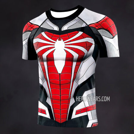 Spiderman Advanced Suit Compression Shirt Rash Guard