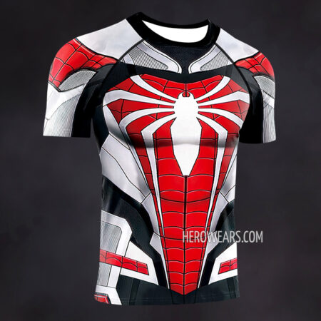 Spiderman Advanced Suit Compression Shirt Rash Guard