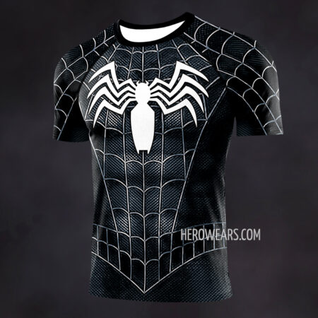 Venom Black Suit Compression Shirt Rash Guard