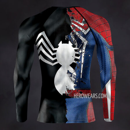 Spider Man Turned Compression Shirt Rash Guard