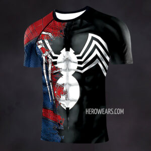 Spider Man Turned Compression Shirt Rash Guard