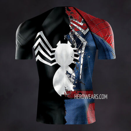 Spider Man Turned Compression Shirt Rash Guard