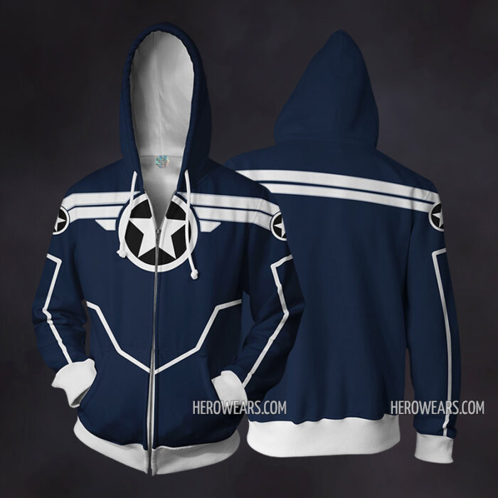 Captain America Zip Up Hoodie