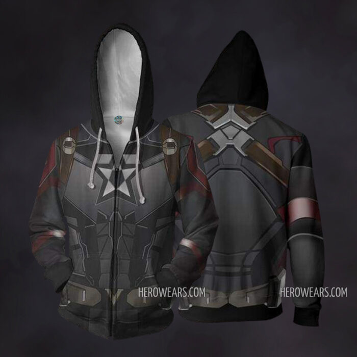 Captain America Zip Up Hoodie