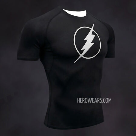 The Flash Black Rash Guard Compression Shirt