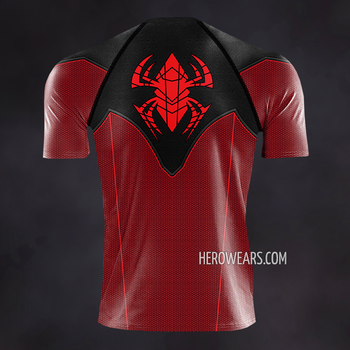 Scarlet Spiderman Compression Shirt Rash Guard