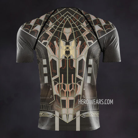 Spiderman Gold Compression Shirt Rash Guard