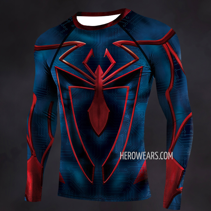 Spiderman Unlimited Rash Guard Compression Shirt
