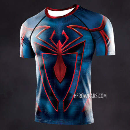 Spiderman Unlimited Rash Guard Compression Shirt