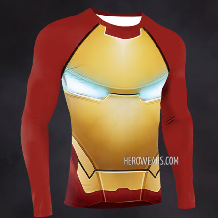 Iron Man Compression Shirt Rash Guard