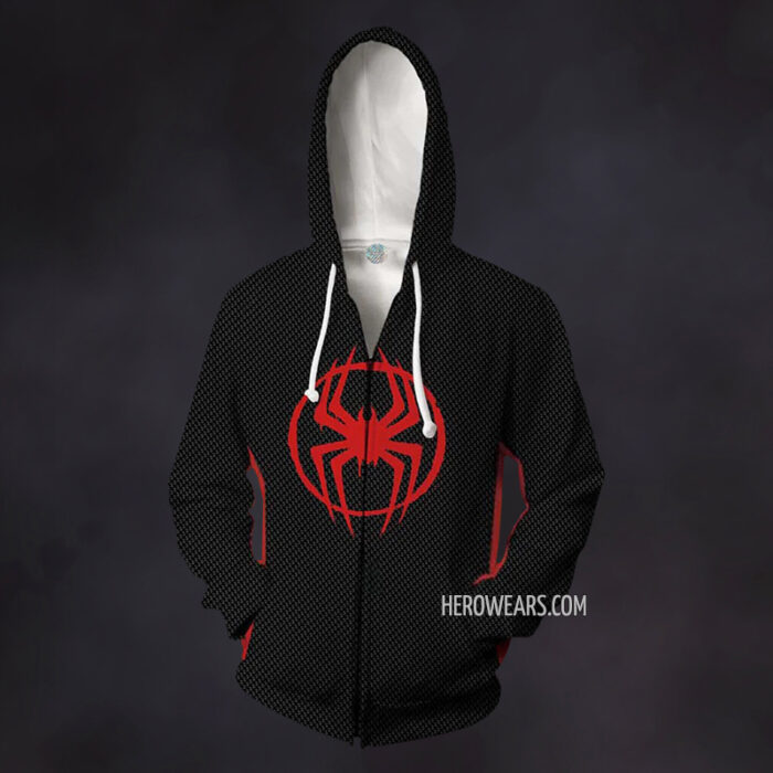 Miles Morales Zip Up Hoodie