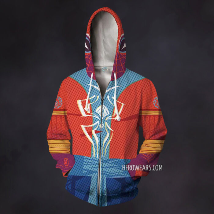 Spiderman Pavitr Prabhakar Zip Up Hoodie