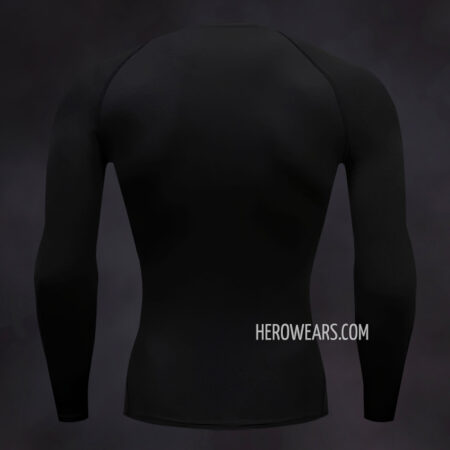 Spiderman Black Compression Shirt Rash Guard