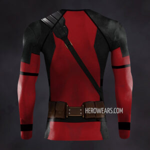 Deadpool Rash Guard Compression Shirt