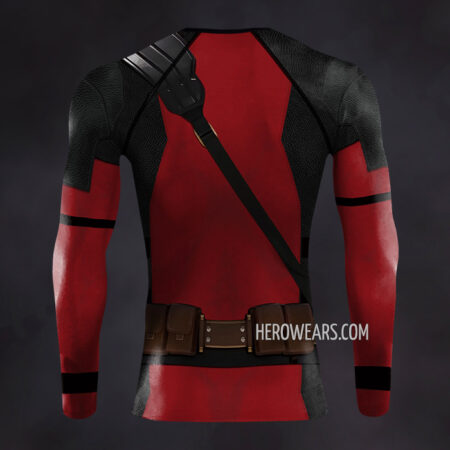 Deadpool Rash Guard Compression Shirt