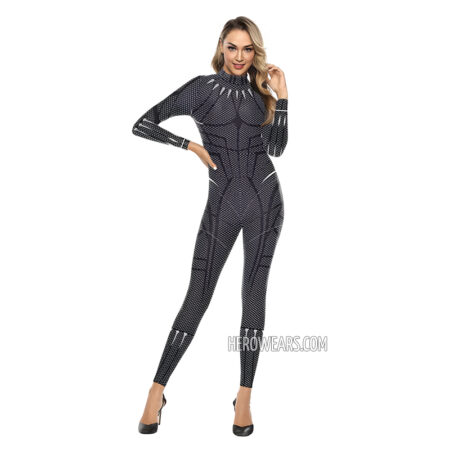 Women's Black Panther Costume Body Suit