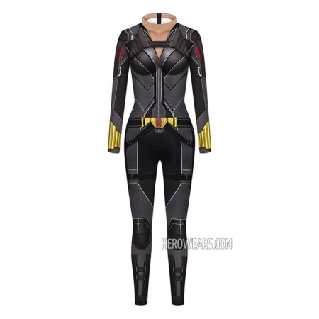 Women's Black Widow Costume Body Suit