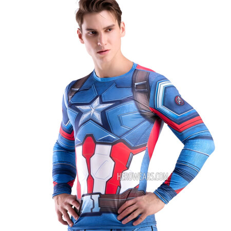 Captain America Costume Body Suit
