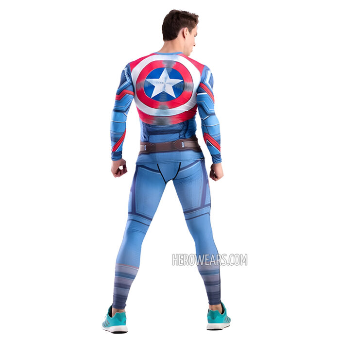 Captain America Costume Body Suit