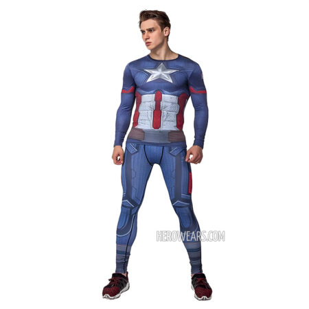 Captain America Costume Body Suit