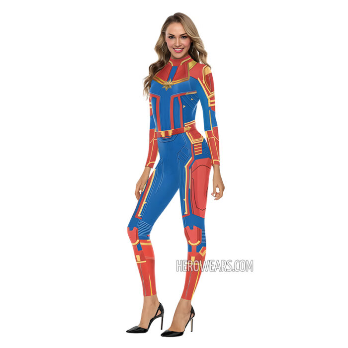 Women's Captain Marvel Costume Body Suit
