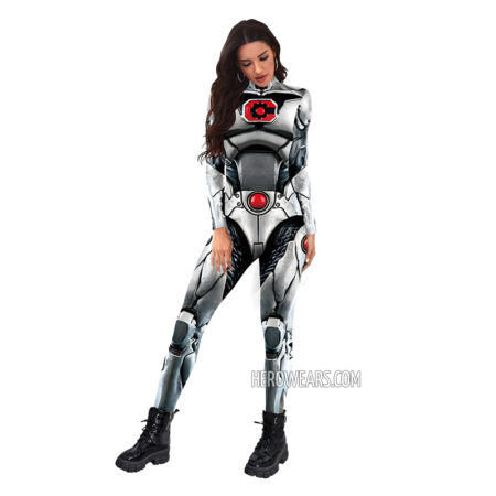 Women's Cyborg Costume Body Suit