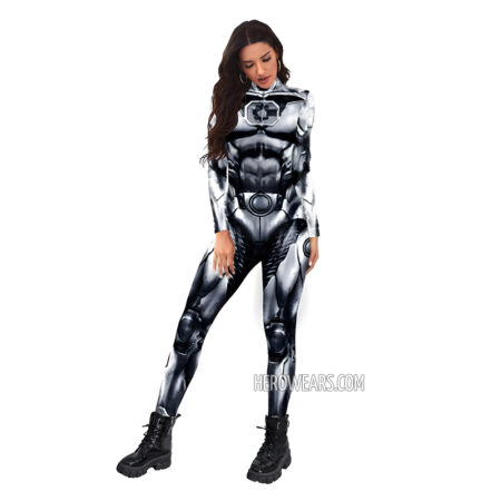 Women's Cyborg Costume Body Suit
