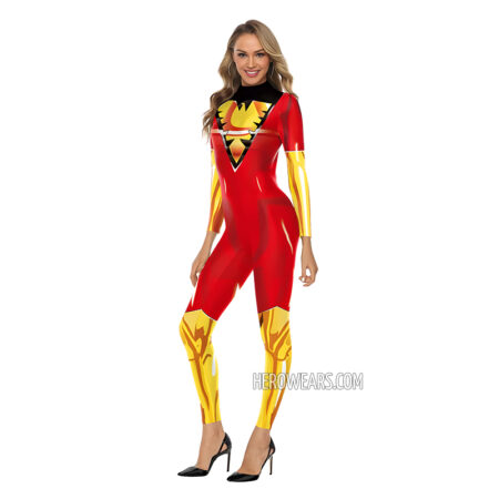 Women's Dark Phoenix Costume Body Suit