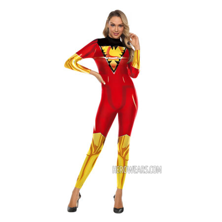 Women's Dark Phoenix Costume Body Suit