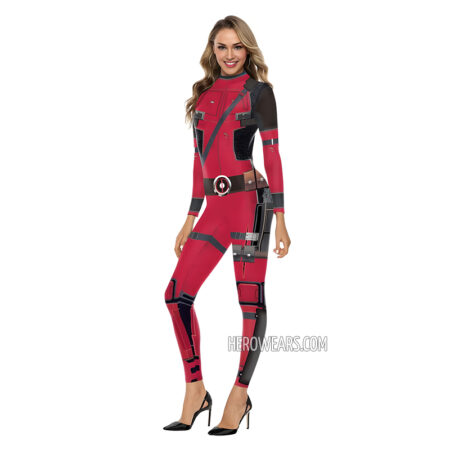 Women's Deadpool Costume Body Suit